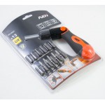 13PCS SCREWDRIVER SET WITH RATCHET HANDLE ND-0521