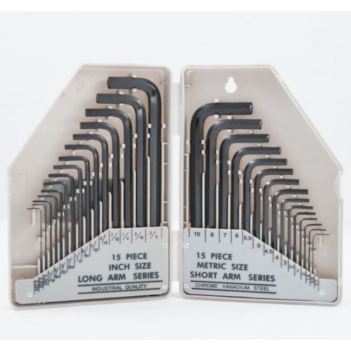 30PCS METRIC + IMPERIAL ALLEN HEX WRENCH KEY SET ND0702
